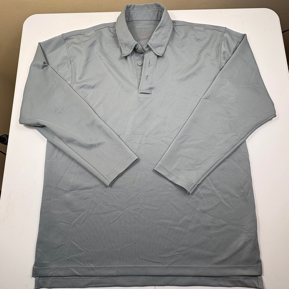 Propper F5315 Snag-Free Tactical Polo Mens Medium Grey Long Sleeve